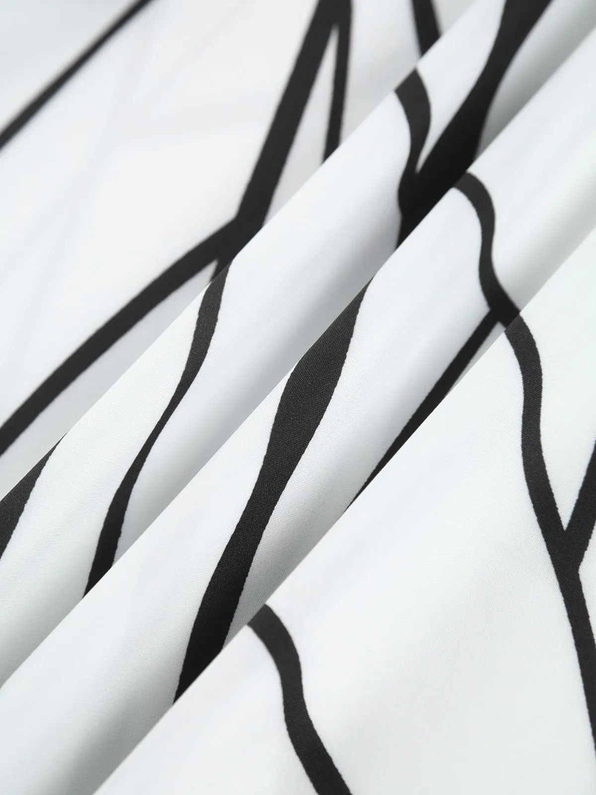 Abstract Lines Print Sleeveless Maxi Dress sold by COMMENSE product image thumbnail 4