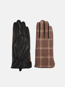 Vintage Check Print Gloves sold by COMMENSE
