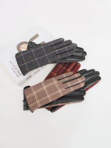 Vintage Check Print Gloves sold by COMMENSE