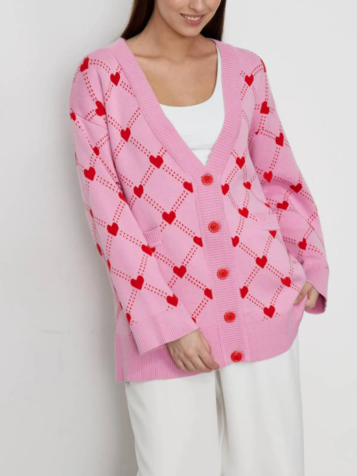 Steal Your Heart Oversized Cardigan sold by COMMENSE product image thumbnail 3