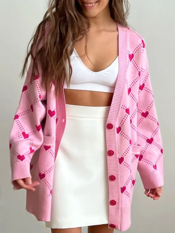 Steal Your Heart Oversized Cardigan sold by COMMENSE