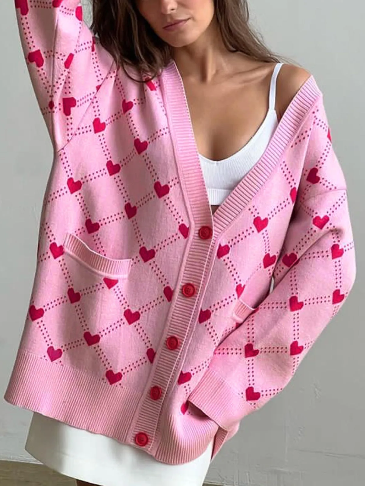 Steal Your Heart Oversized Cardigan sold by COMMENSE product image thumbnail 2