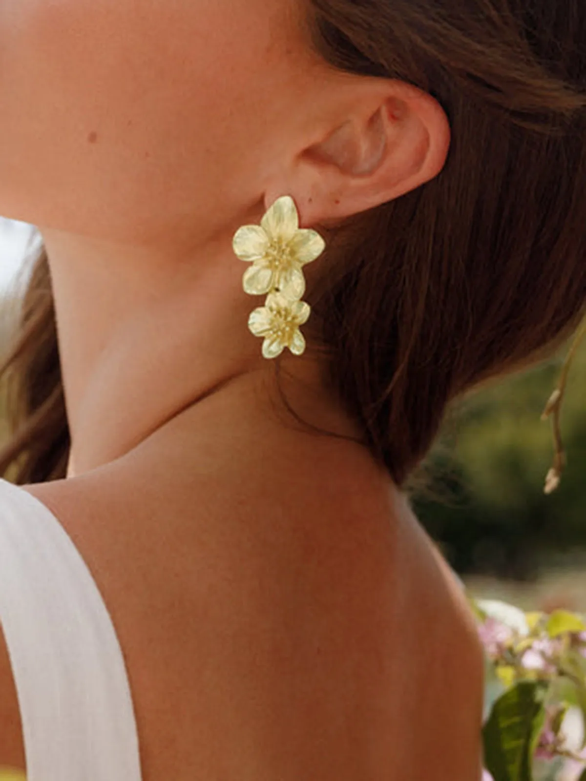 Fashionable Flower-Shaped Earrings sold by COMMENSE product image thumbnail 2