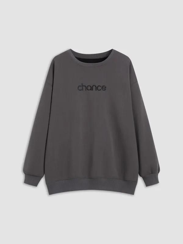 Grab the Chance Fleece Lined Sweatshirt sold by COMMENSE