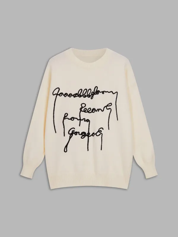 Good Vibes Oversized Sweater sold by COMMENSE