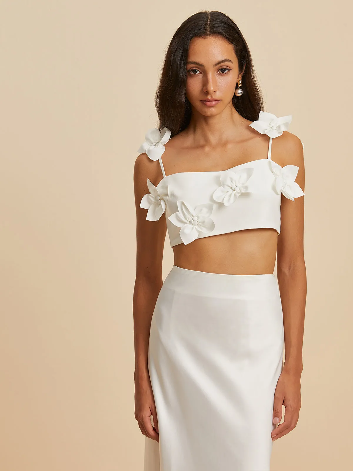 3D Flower Tank Top sold by COMMENSE