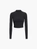 Basic Long Sleeve Crop Shirt sold by COMMENSE