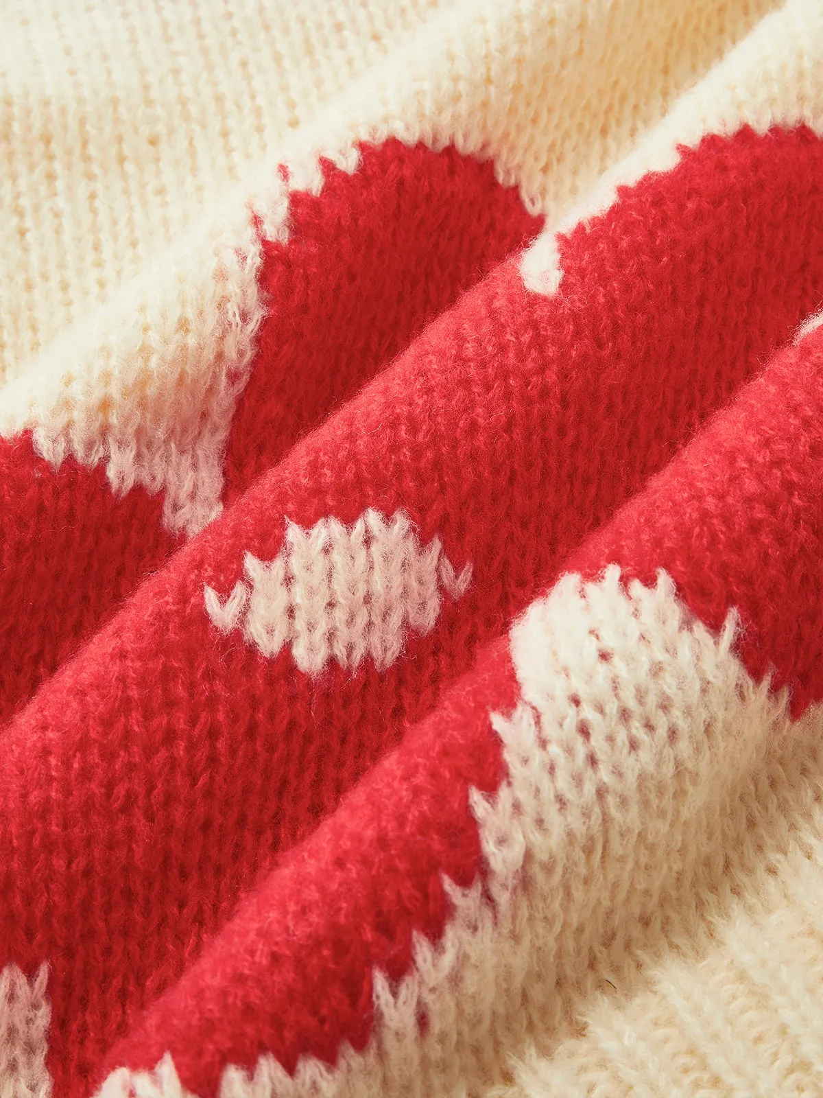 Crew Neck Flower Mechanism Knitting Top sold by COMMENSE product image thumbnail 4