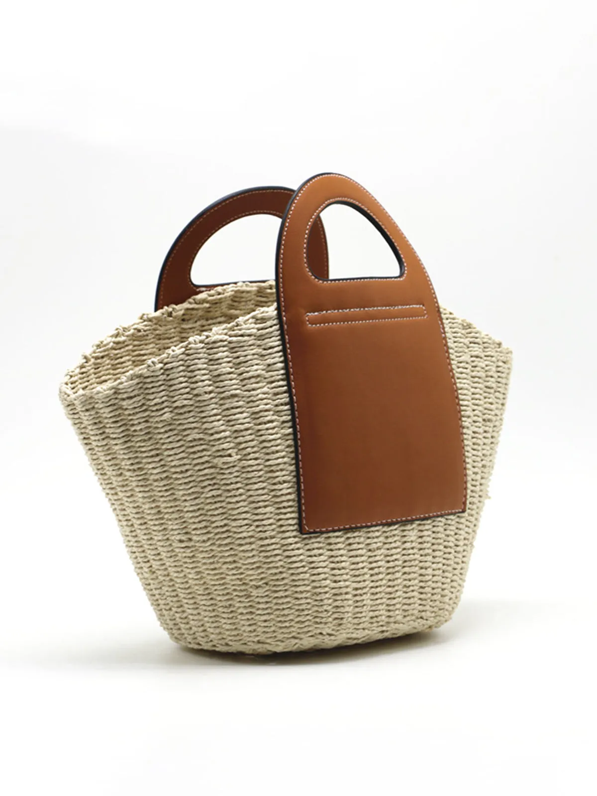 Two Tone Straw Bag sold by COMMENSE product image thumbnail 2