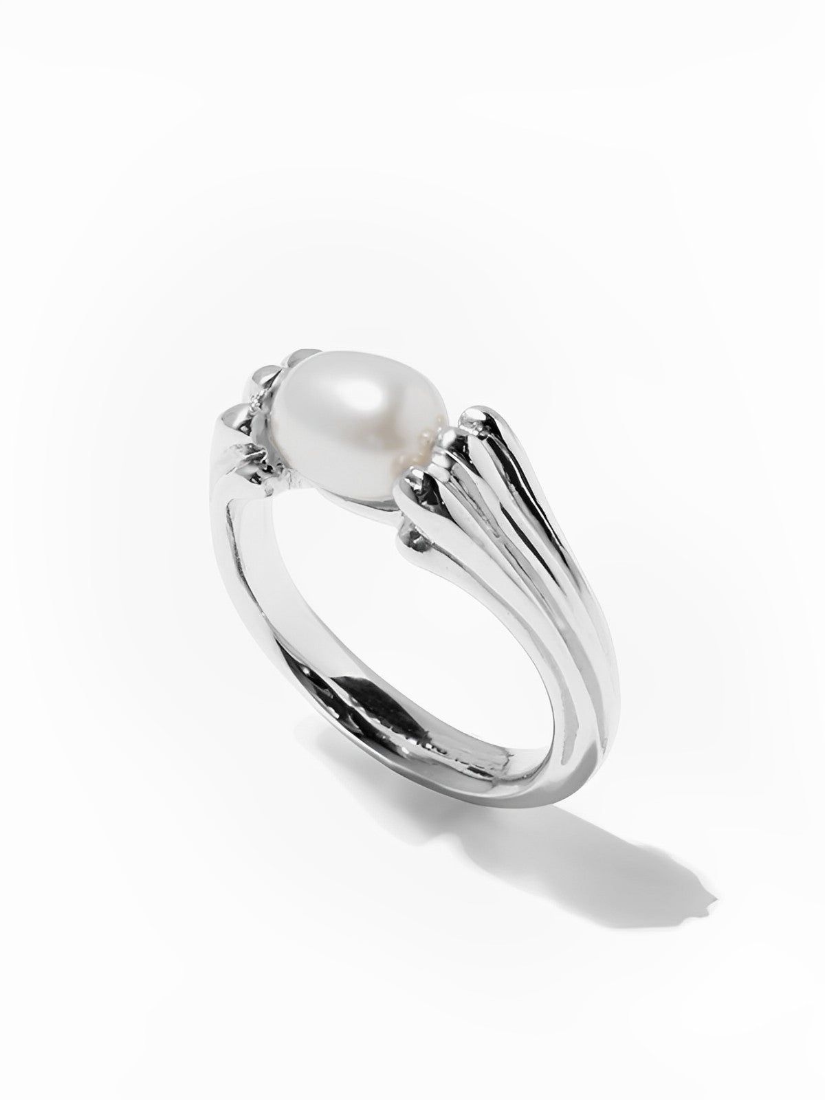 Elegant Embellished Pearl Ring sold by COMMENSE product image thumbnail 2