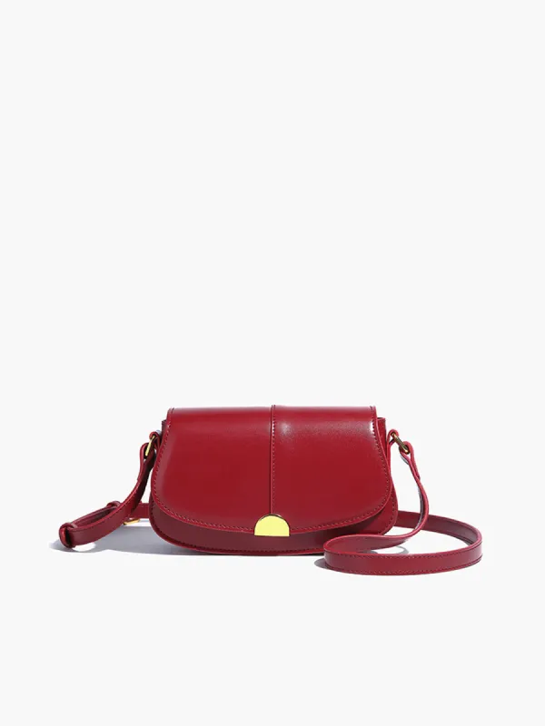 Soft Buckle Glossy Crossbody Bag sold by COMMENSE