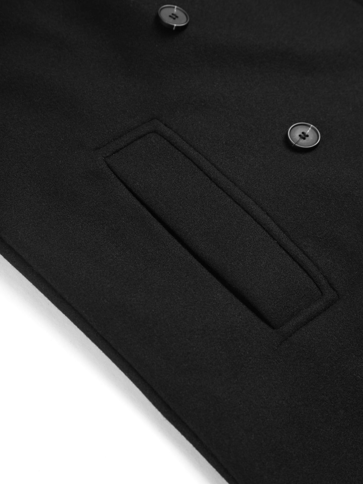 Plain Double-Breasted Coat sold by COMMENSE product image thumbnail 4