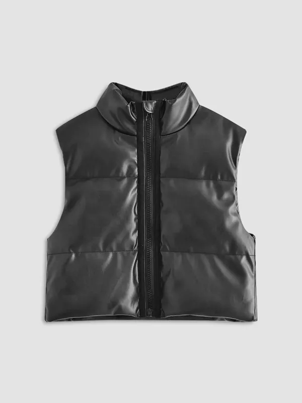 Zip Quilted Jacket Vest sold by COMMENSE