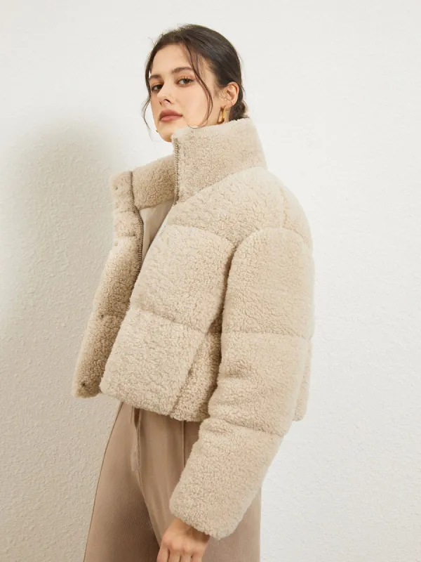 Stand Collar Fleece Jacket sold by COMMENSE