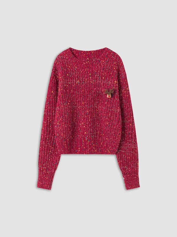 Reindeer Decor Sweater made by COMMENSE