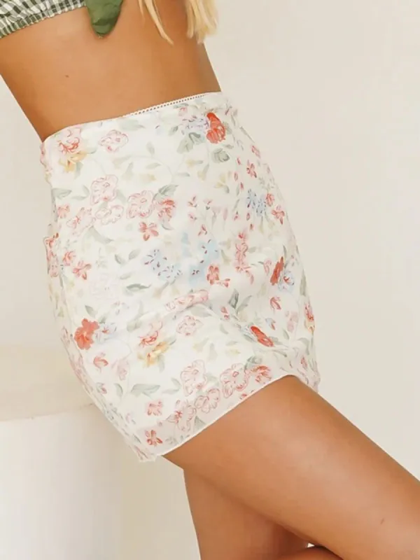 Peony Floral Mesh Skirt sold by COMMENSE