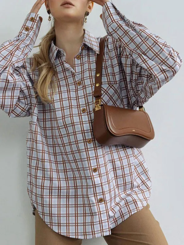 Oversized Checker Shirt sold by COMMENSE