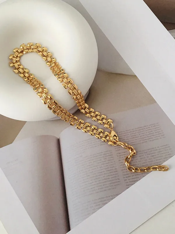 Chunky Chain Necklace sold by COMMENSE
