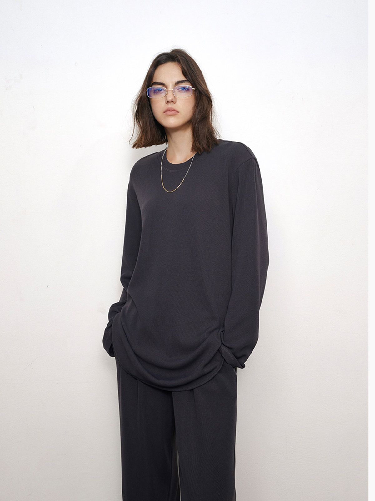 City Solid Sweatshirt sold by COMMENSE product image thumbnail 3