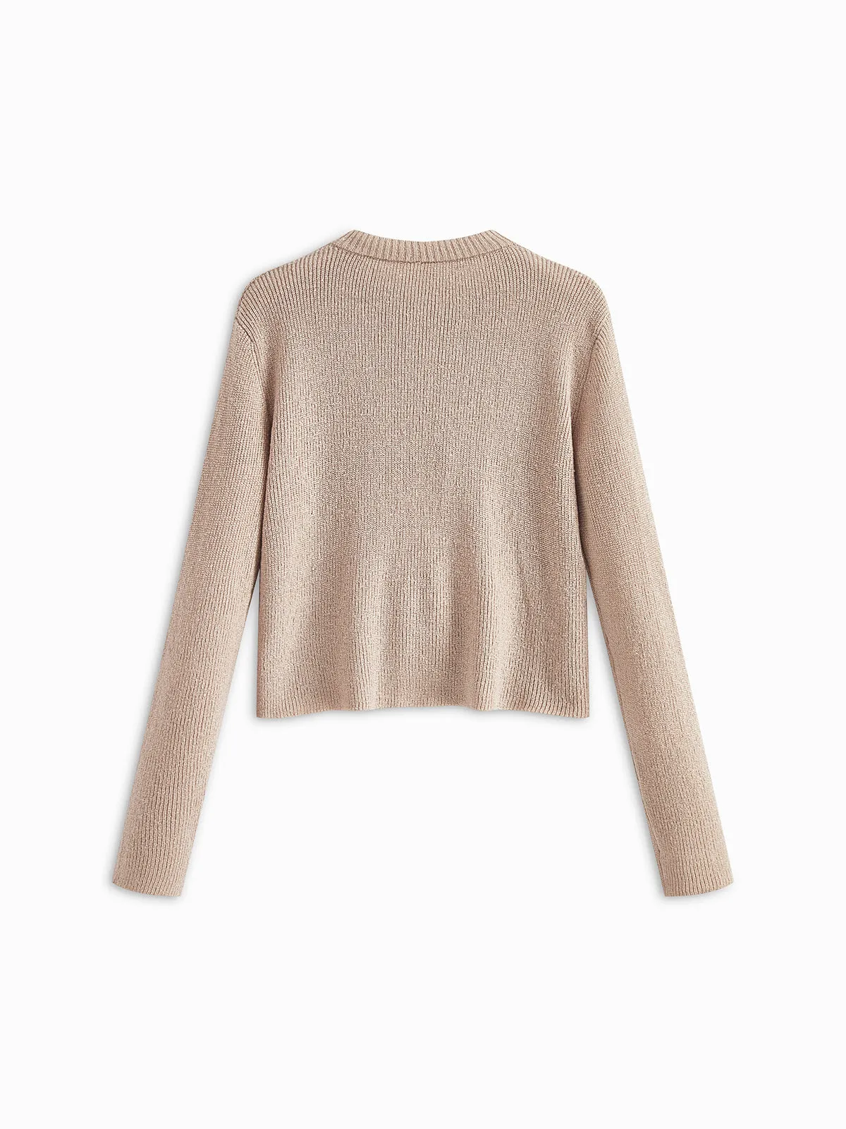 Plain Ribbed Bow Knotted Cardigan sold by COMMENSE product image thumbnail 2