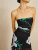 Floral Print Stretch Strapless Dress sold by COMMENSE