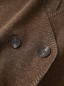 Button Detail Pocket Coat sold by COMMENSE