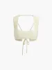 Tied Crochet Crop Top sold by COMMENSE
