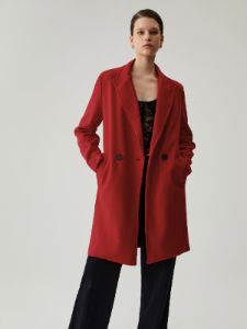 Solid Button Pocket Long Blazer sold by COMMENSE