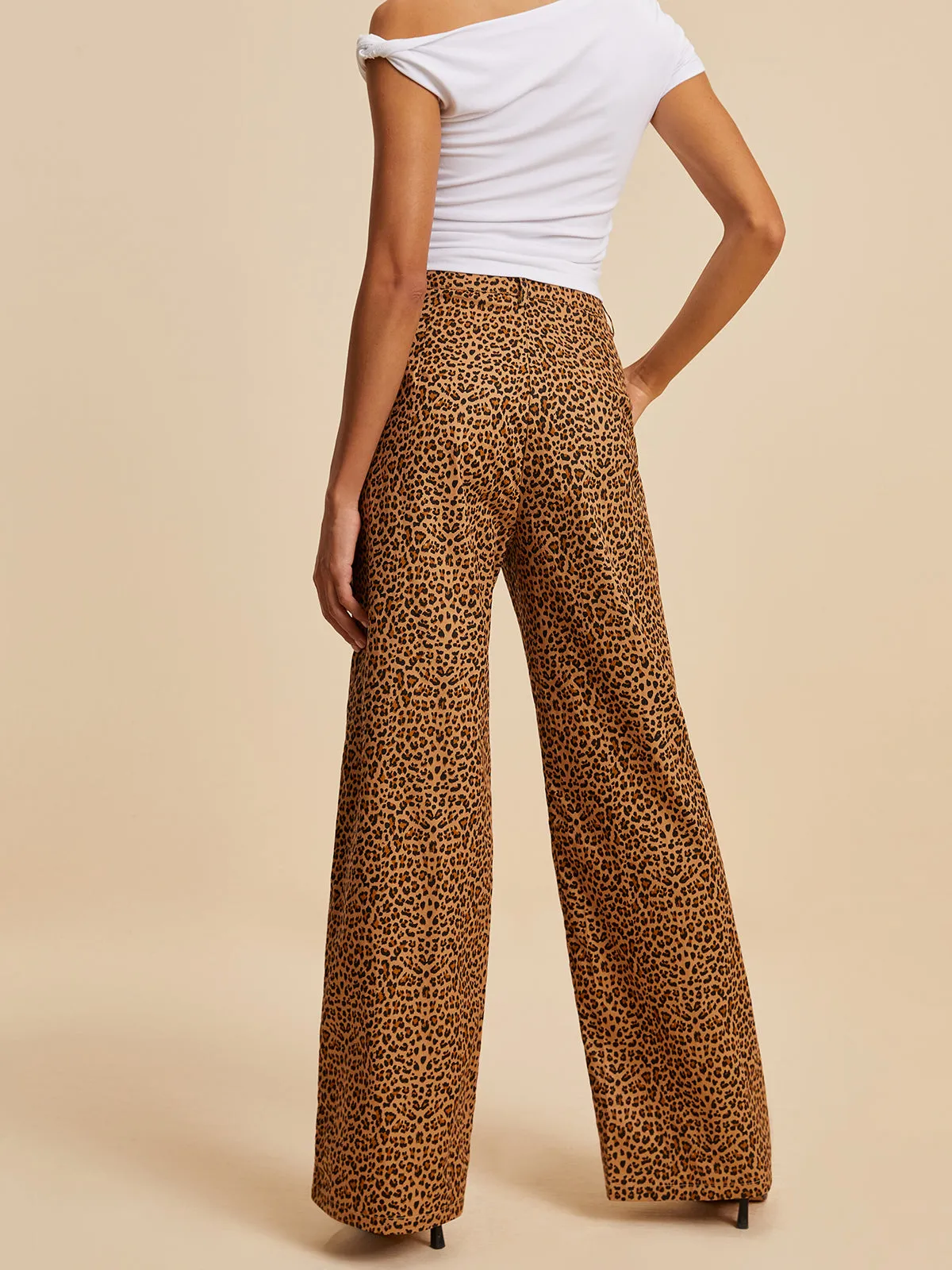 Cotton Leopard Print Pants sold by COMMENSE product image thumbnail 5