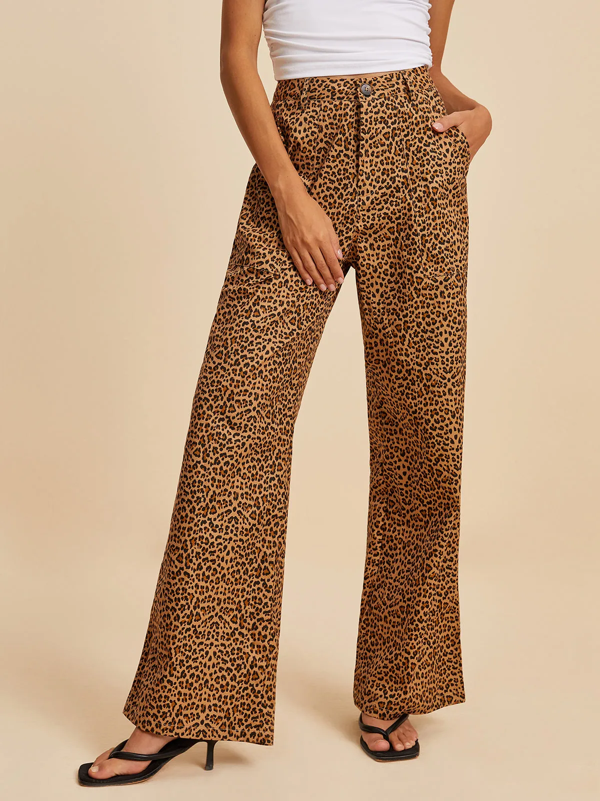Cotton Leopard Print Pants sold by COMMENSE product image thumbnail 2