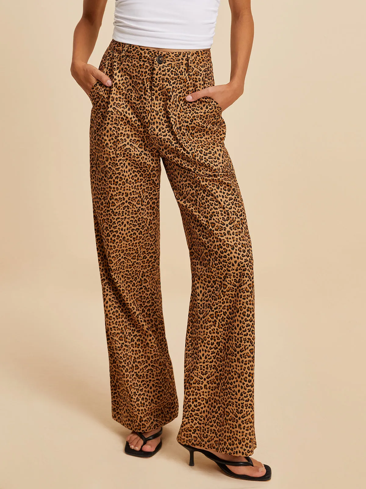 Cotton Leopard Print Pants sold by COMMENSE product image thumbnail 3