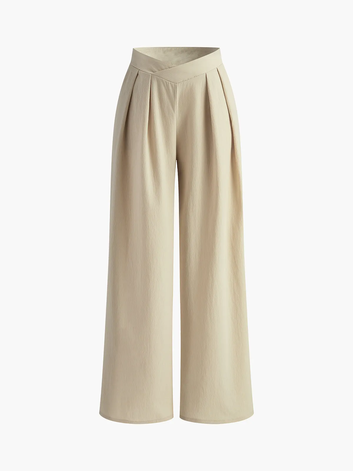 Casual Pleated Wide Leg Pants sold by COMMENSE