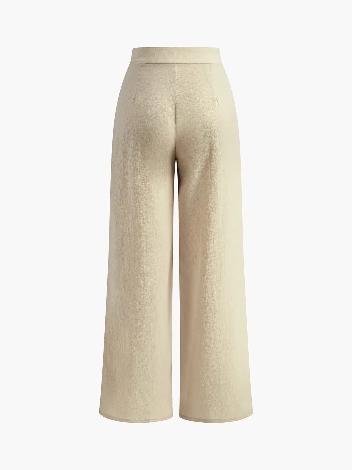 Casual Pleated Wide Leg Pants sold by COMMENSE product image thumbnail 2