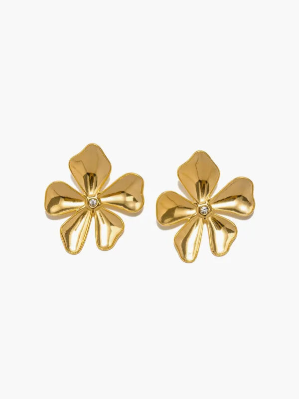 Camellia Earrings made by COMMENSE