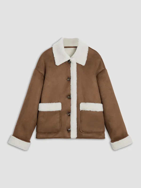 Rancher Rider Collared Fleece Jacket made by COMMENSE