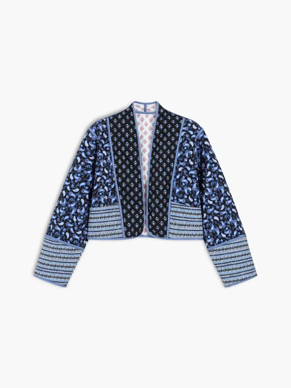 Paisley Patchwork Quilted Coat sold by COMMENSE