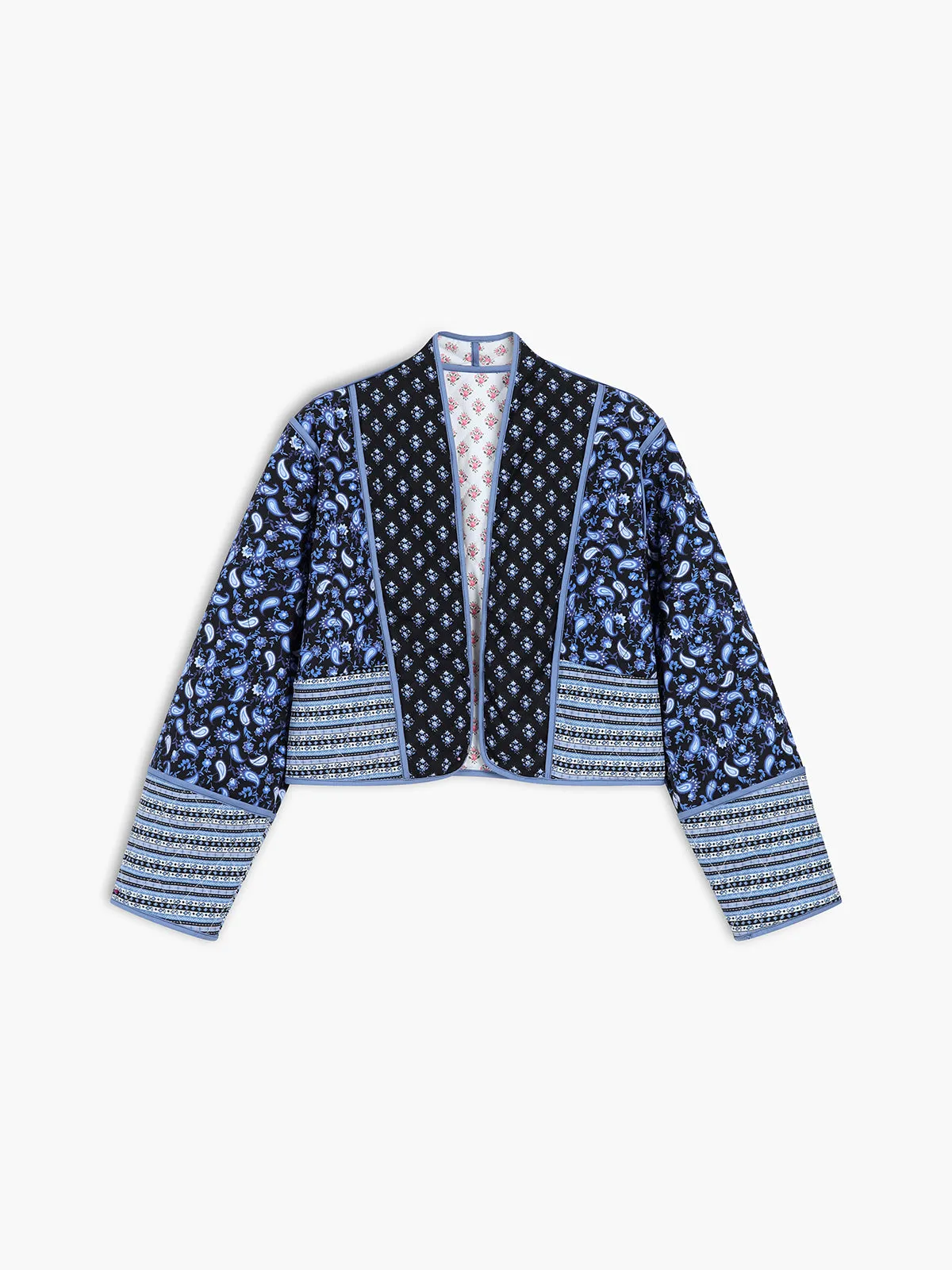 Paisley Patchwork Quilted Coat sold by COMMENSE