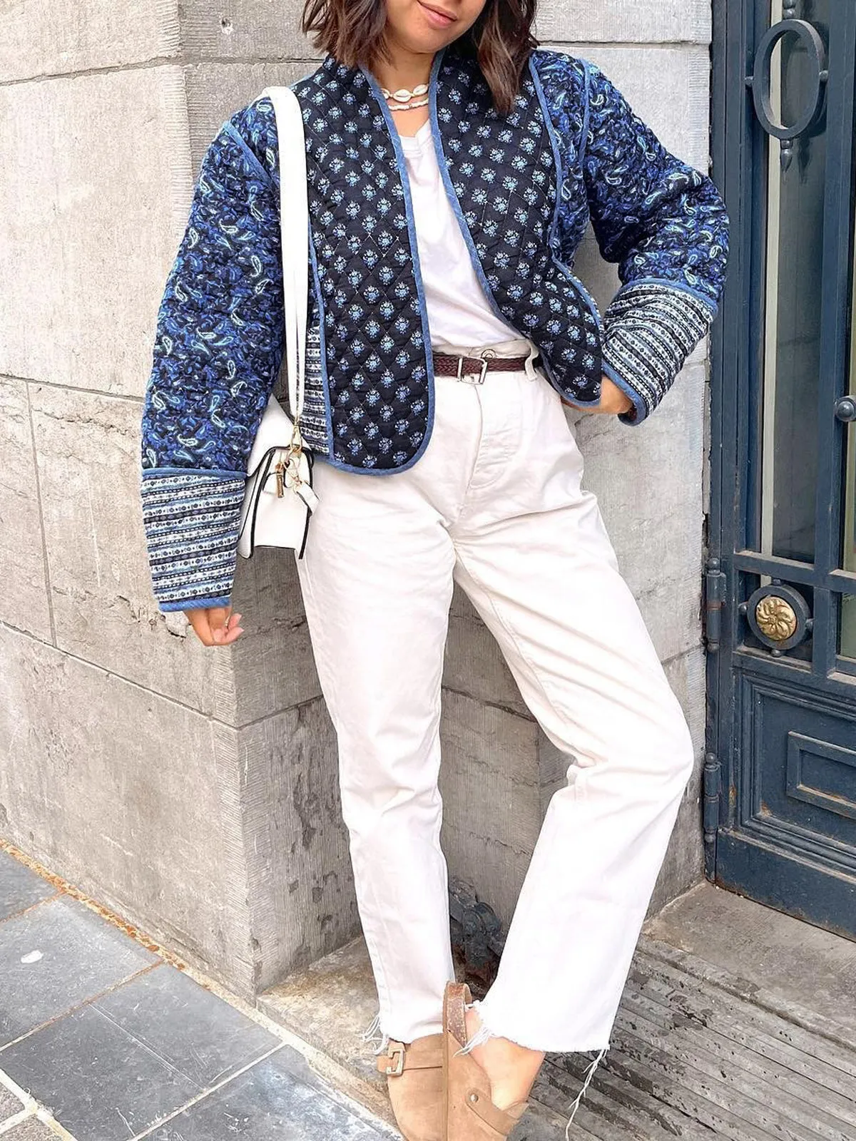 Paisley Patchwork Quilted Coat sold by COMMENSE product image thumbnail 2