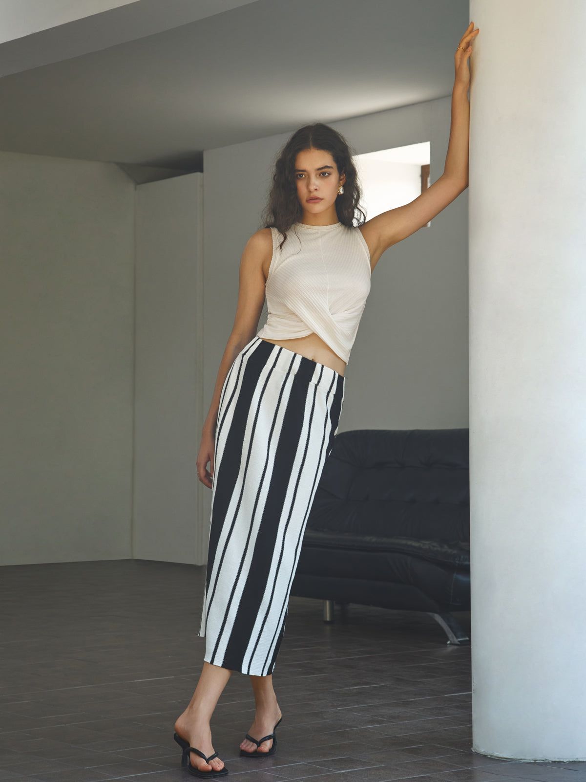 Criss Cross Wrap Rib Sweater Vest sold by COMMENSE product image thumbnail 3