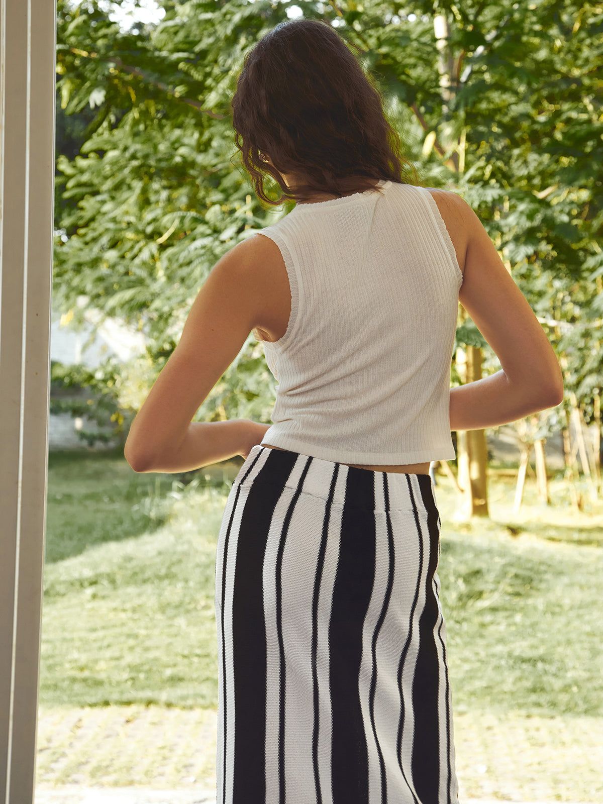 Criss Cross Wrap Rib Sweater Vest sold by COMMENSE product image thumbnail 4