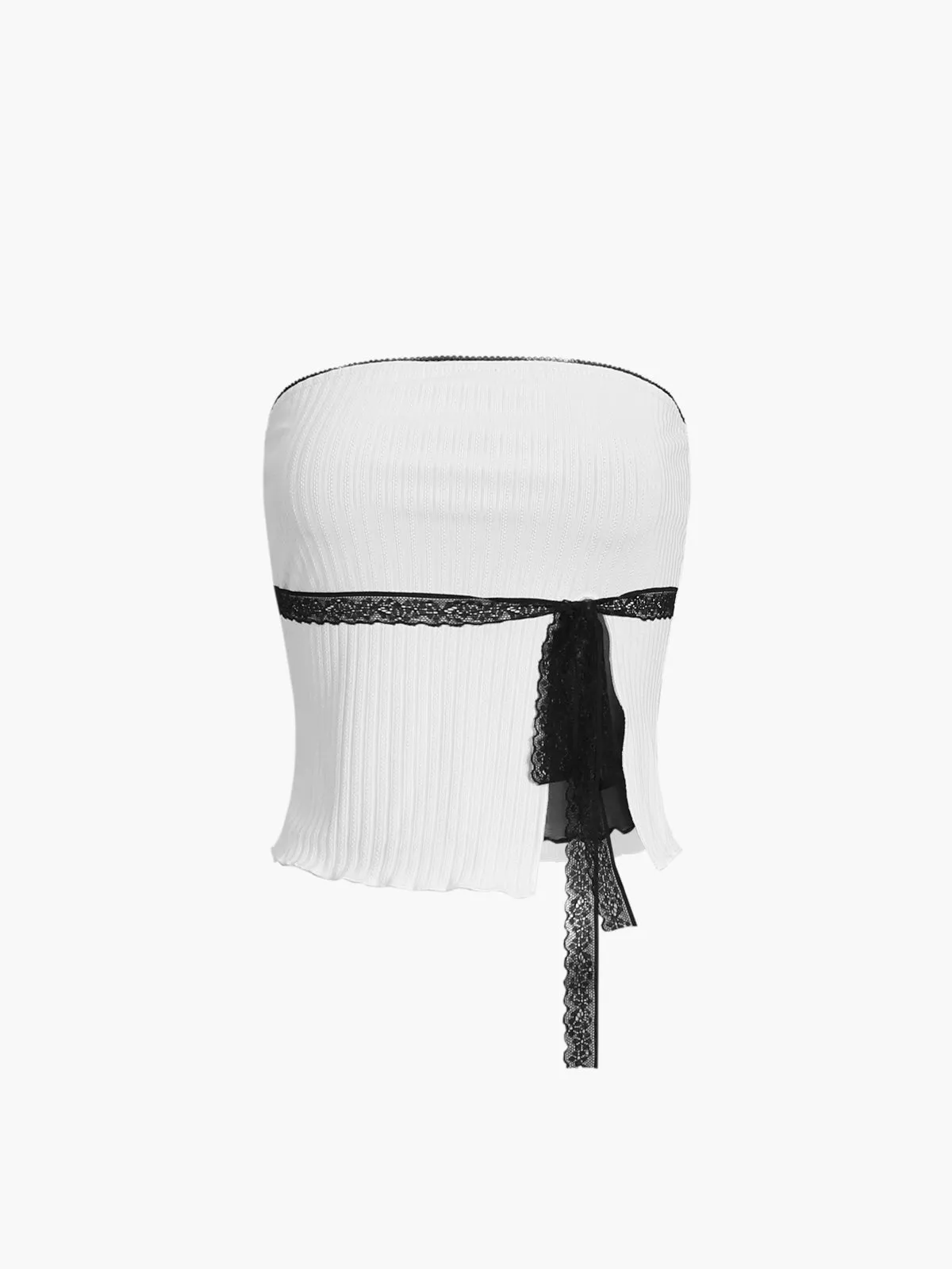 Mesh Patchwork Trim Top sold by COMMENSE product image thumbnail 5