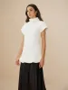 Elegant Ribbed Turtleneck Sweater sold by COMMENSE