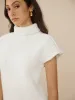 Elegant Ribbed Turtleneck Sweater sold by COMMENSE