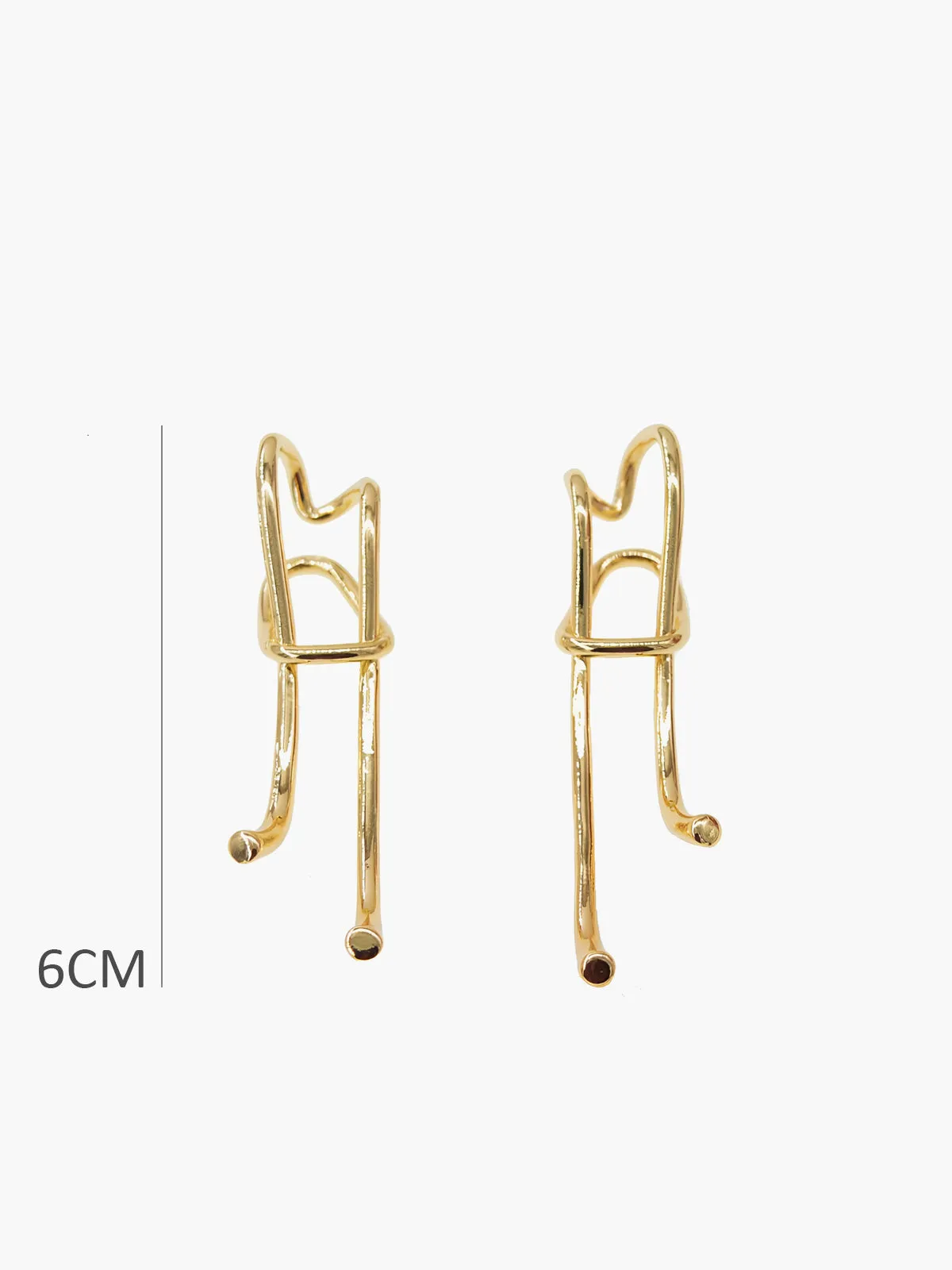 Exaggerated Retro Long Earrings sold by COMMENSE product image thumbnail 3