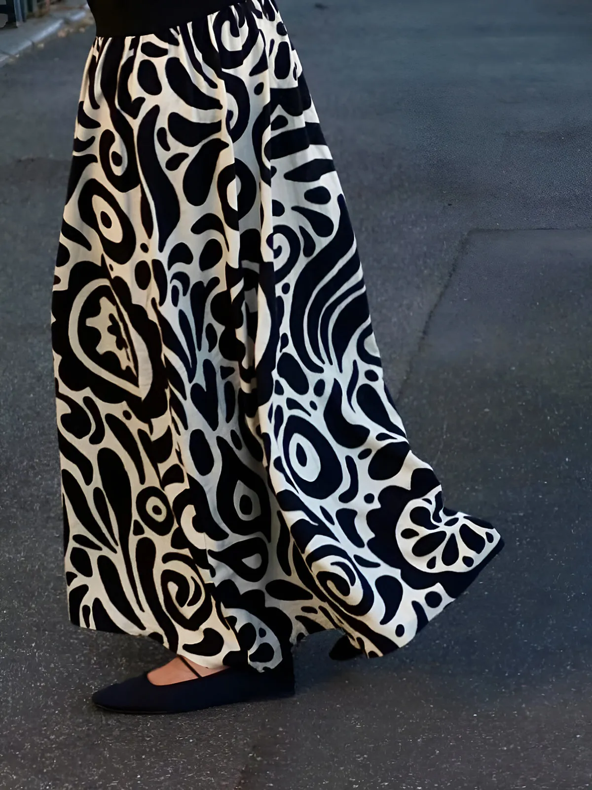 Paisley Print Long Tube Dress sold by COMMENSE product image thumbnail 5
