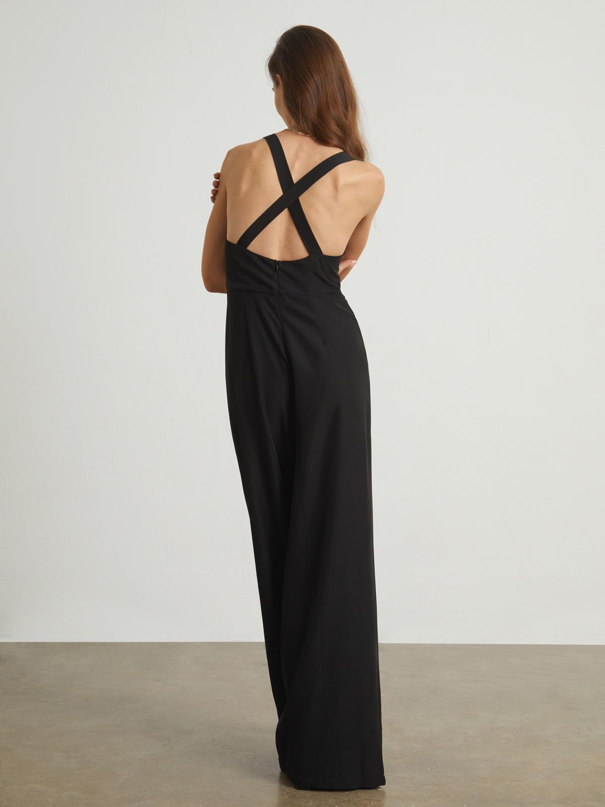 Back Criss Cross Wide Leg Jumpsuit sold by COMMENSE product image thumbnail 4