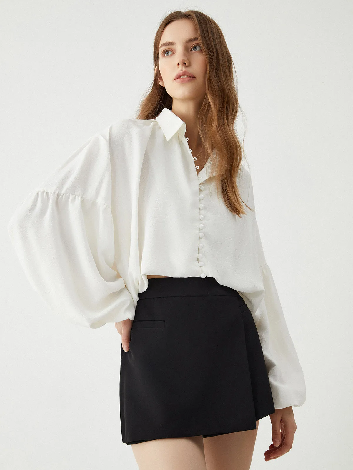 Solid Long Sleeve Shirt sold by COMMENSE