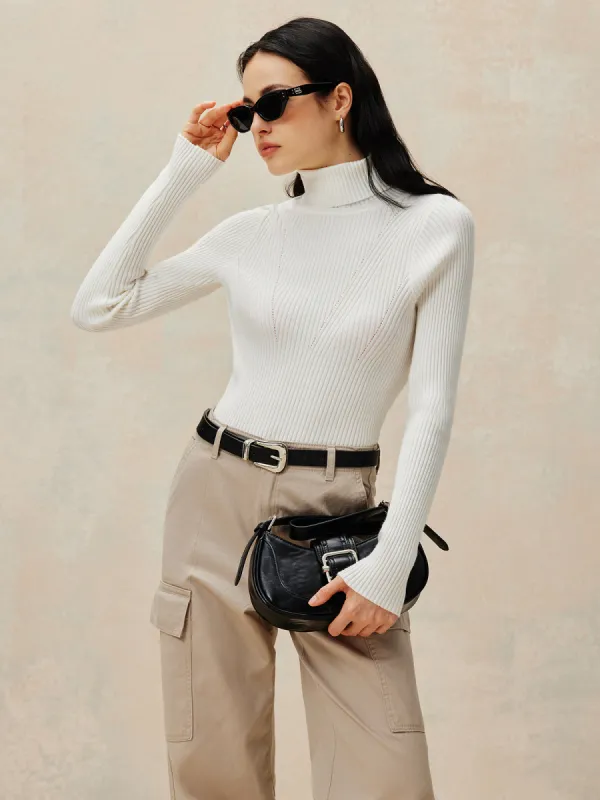 Open Back Knit Pullover Sweater sold by COMMENSE