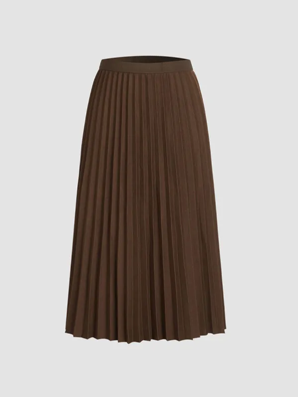 Desert Dream Pleated Long Skirt sold by COMMENSE