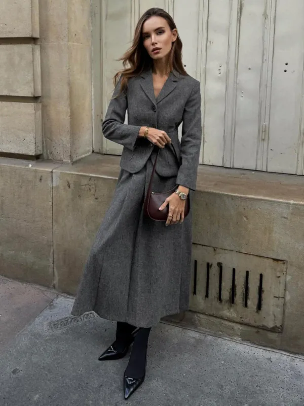 Elegant Pleated Solid Midi Dress sold by COMMENSE